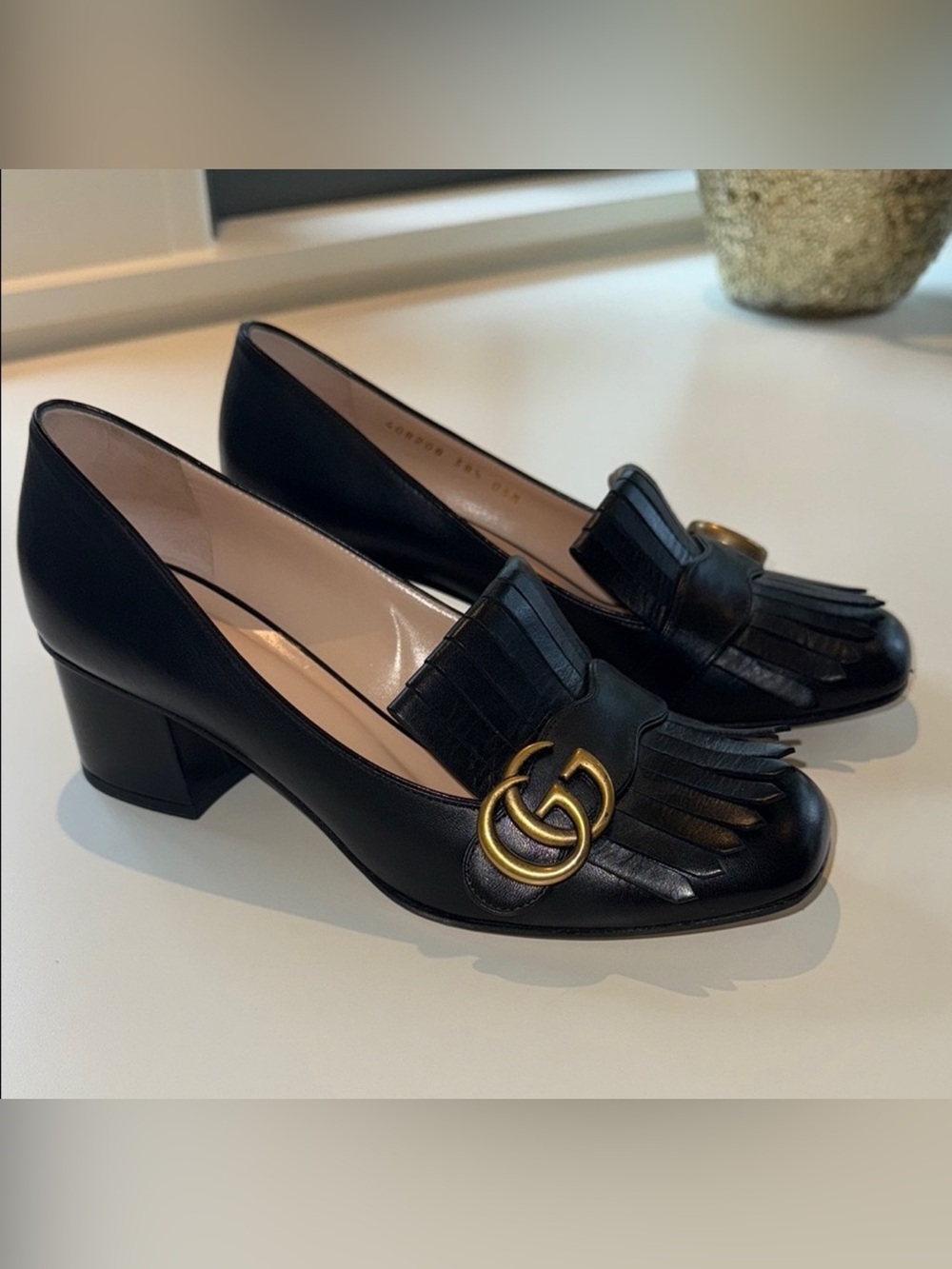 Gucci Marmont Loafer Heels